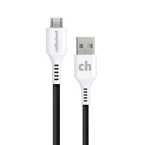 Cellhelmet - 6' Micro to Type-A Charge and Sync Cable - Black