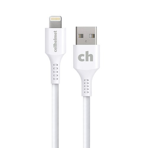Cellhelmet - 1' Lightning to Type-A Charge and Sync Cable - White