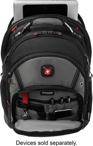 SwissGear Synergy Backpack for 16 Laptop - Black/Gray WORLDWIDE DELIVERY