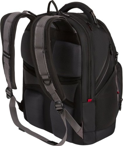 SwissGear Synergy Backpack for 16 Laptop - Black/Gray GLOBAL SHIPPING