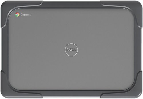 SaharaCase - DualShock Laptop Case for Dell 3110/3100 2-in-1 Chromebook - Gray/Clear