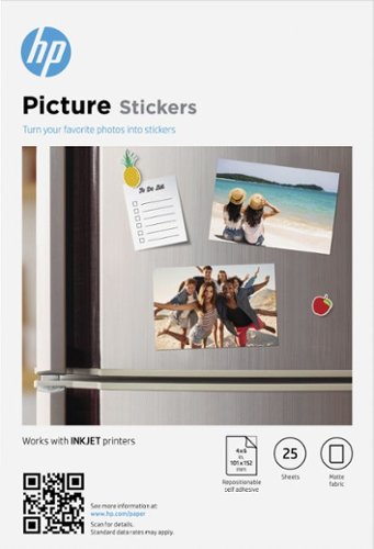 HP - 4 x 6" Picture Stickers - 25 Count