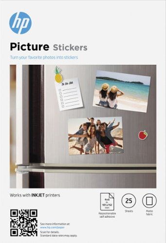 

HP - 4 x 6" Picture Stickers - 25 Count