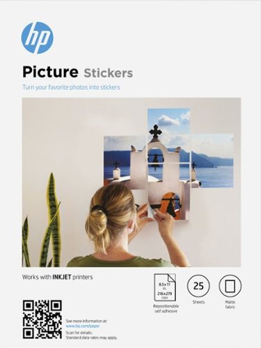 HP - 8.5 x 11" Picture Stickers - 25 Count