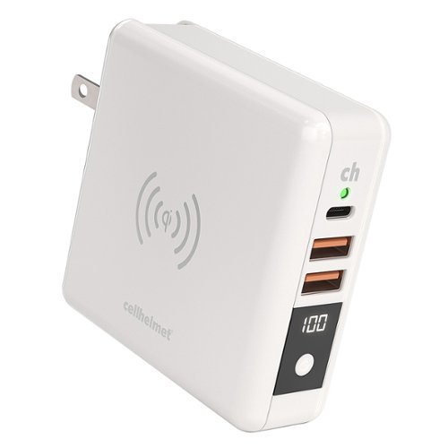 Cellhelmet Multi-Charge Pro 8,000mAh Portable Charge for most devices - White WORLDWIDE DELIVERY