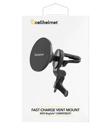 Cellhelmet - 15W Car Vent Mount with Fast Wireless Charging Pad for most phones - Black