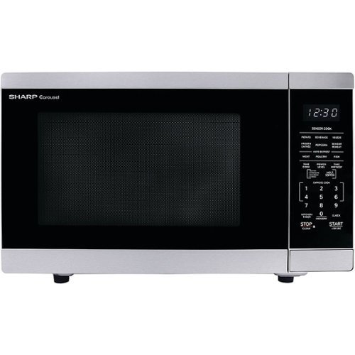  Sharp - 1.4 Cu.ft Countertop Microwave Oven - Stainless Steel