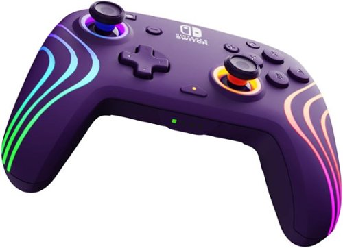 PDP Afterglow™ Wave Wireless Controller for Nintendo Switch™, and Nintendo Switch™ - OLED Model - Purple BUY IN AUSTRALIA