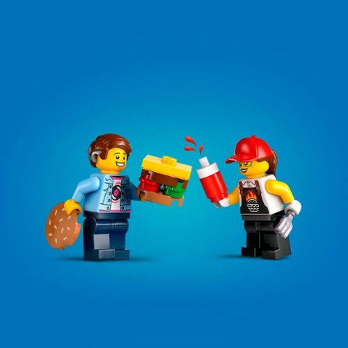 LEGO City Burger Truck Toy Building Set, Pretend Play Toy 60404 WORLDWIDE DELIVERY
