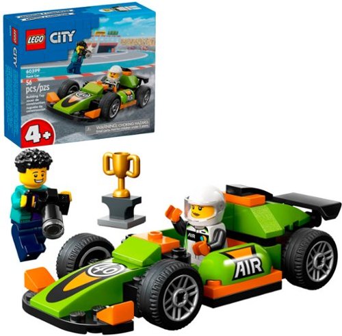 

LEGO - City Green Race Car Set, Racing Vehicle Toy 60399