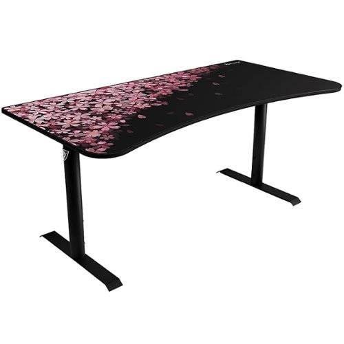Arozzi - Arena Ultrawide Curved Gaming Desk - Flower