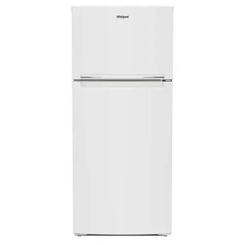 Front. Whirlpool - 16.3 Cu. Ft. Top-Freezer Refrigerator with Flexi-Slide Bin - White.