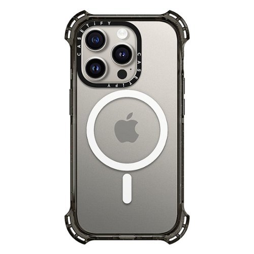 CASETiFY - Bounce Case with MagSafe for Apple iPhone 15 Pro - Clear/Black