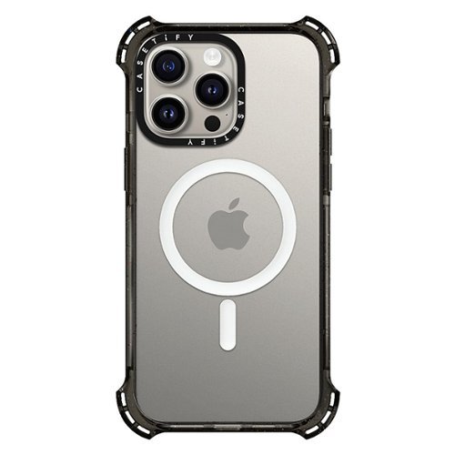 CASETiFY - Bounce Case with MagSafe for Apple iPhone 15 Pro Max - Clear/Black
