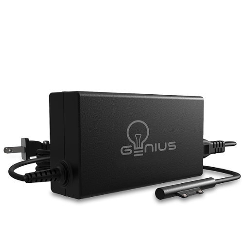 Genius Products - 65W Surface Pro Laptop Charger - Black