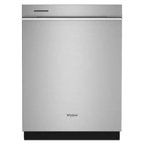 Front. Whirlpool - 24" Top Control Built-In Stainless Steel Tub Dishwasher with 3rd Rack, Triple Wash Spray, 41 dBA - Fingerprint Resistant Stainless Steel.