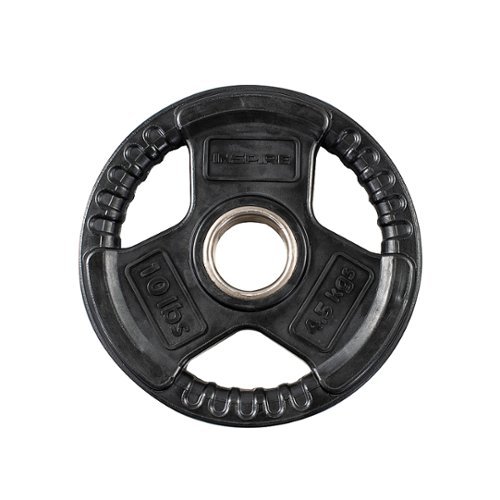 

Inspire Fitness 10 LB Rubber Olympic Weight Plate - Black