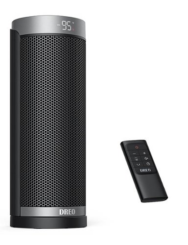 Dreo - Quiet Portable Electric Heaters with Safety Protection - Black & Silver
