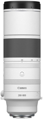 

Canon - RF200-800mm F6.3-9 IS USM Telephoto Zoom Lens for EOS R-Series Cameras - White