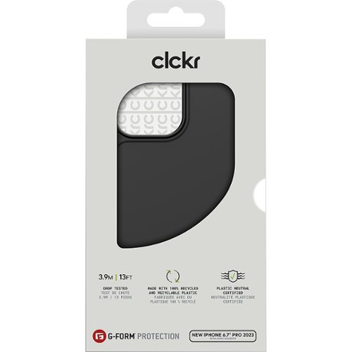 CLCKR G-Form Protection Carbon MagSafe Case for Apple iPhone 15 Pro Max 6.7 - Black/Grey WORLDWIDE DELIVERY