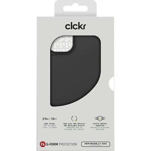 CLCKR G-Form Carbon MagSafe Case for Apple iPhone 15 Plus 6.7 - Black/Grey GLOBAL SHIPPING
