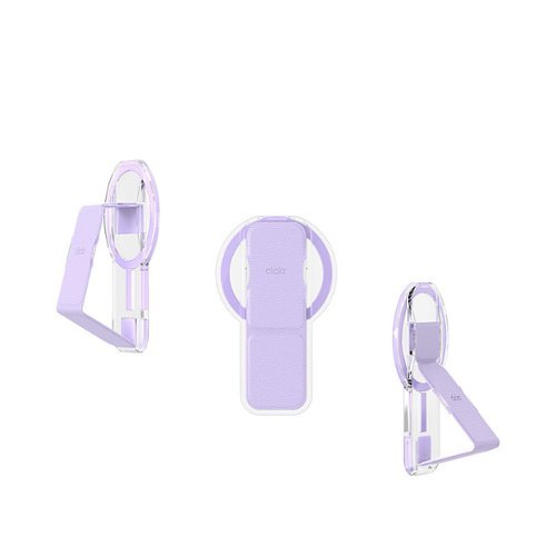 CLCKR - Clear Compact Magsafe Stand & Grip - Lilac