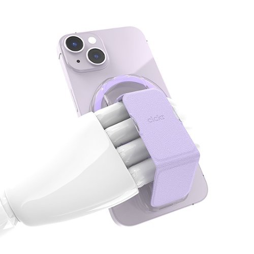 CLCKR Clear Compact Magsafe Stand & Grip - Lilac BUY IN SAUDI ARABIA