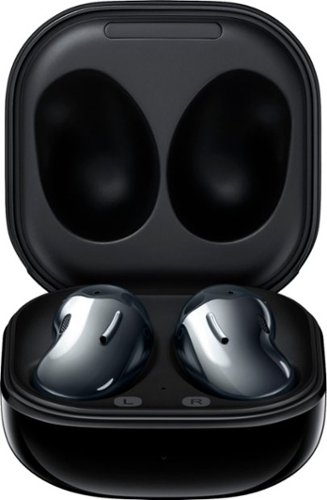 Samsung - Geek Squad Certified Refurbished Galaxy Buds Live True Wireless Earbud Headphones - Black