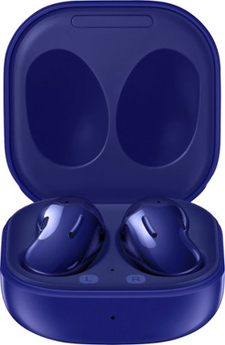 Samsung - Geek Squad Certified Refurbished Galaxy Buds Live True Wireless Earbud Headphones - Blue