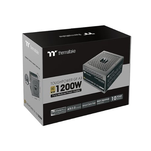 Thermaltake Toughpower GF A3 1200W 80 PLUS Gold PCIe Gen 5 ATX 3.0 Ready Fully Modular Power Supply - Black BUY IN SINGAPORE
