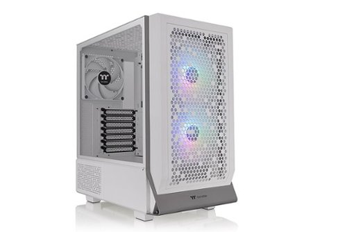 Thermaltake - Ceres 300 TG ARGB Snow ATX Mid-Tower Case - Snow