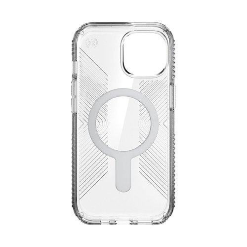 Speck Presidio Perfect-Clear Grip ClickLock Case with MagSafe for Apple iPhone 16e/15/14/13 - Clear/Chrome WHERE TO BUY