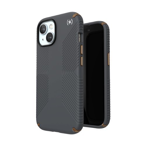 Speck Presidio2 Grip Case for Apple iPhone 16e/15/14/13 - Charcoal Gray WORLDWIDE DELIVERY