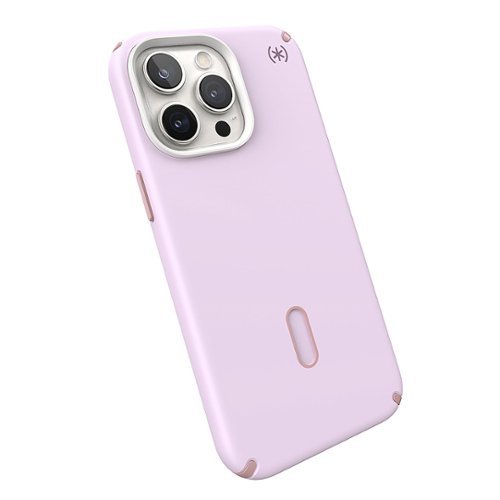 Speck Presidio2 Pro ClickLock Case with MagSafe for Apple iPhone 15 Pro Max, No Slip Interlock, Scratch Resistant - Soft Lilac GLOBAL SHIPPING