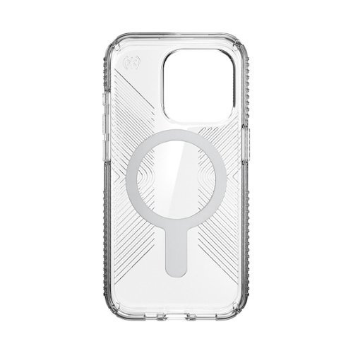Speck Presidio Perfect-Clear Grip ClickLock Case with MagSafe for Apple iPhone 15 Pro - Clear/Chrome WHERE TO BUY