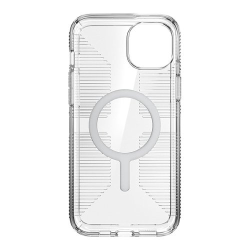 Speck Gemshell Grip Case with MagSafe for Apple iPhone 15 Plus/14 Plus - Clear/Chrome WHERE TO BUY