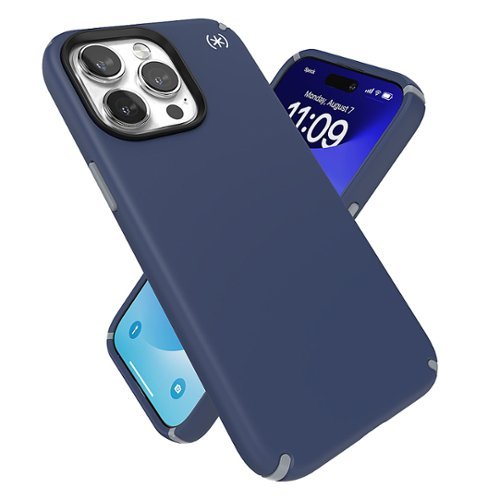 Speck Presidio2 Pro Case with MagSafe for Apple iPhone 15 Pro Max, 13 ft Drop Protection, Soft with Extra Grip - Coastal Blue HOW TO BUY