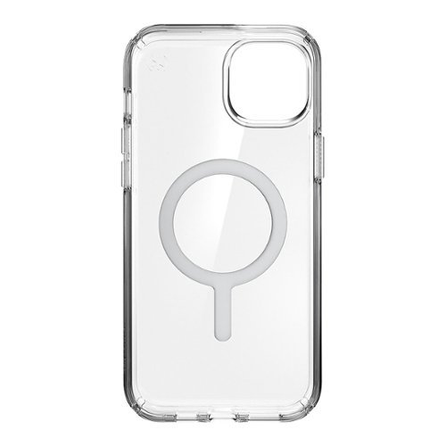 Speck Presidio Perfect-Clear Case with MagSafe for Apple iPhone 15/14 Plus, Wireless Charging, 13ft Drop Protection - Clear/Chrome WHERE TO BUY