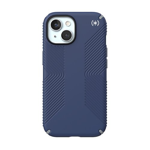Speck - Presidio2 Grip Case with MagSafe for Apple iPhone 15/14/13 - Coastal Blue