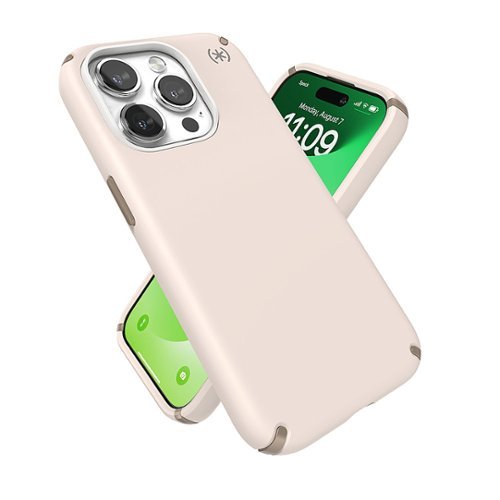 Speck Presidio2 Pro Case with MagSafe for Apple iPhone 15 Pro, 13 ft Drop Protection, Soft with Extra Grip, - Bleached Bone HOW TO BUY