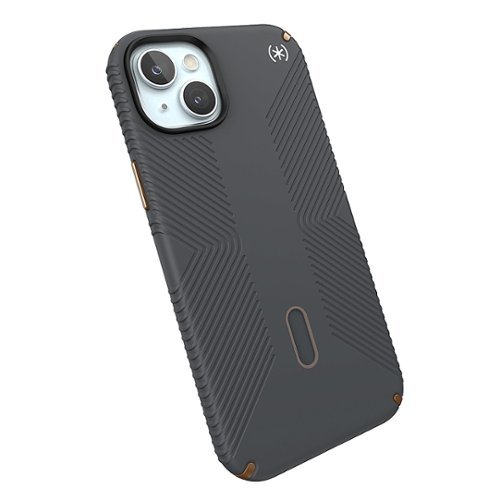Speck Presidio2 Grip ClickLock Case with MagSafe for Apple iPhone 15 Plus/14 Plus - Charcoal Gray GLOBAL SHIPPING