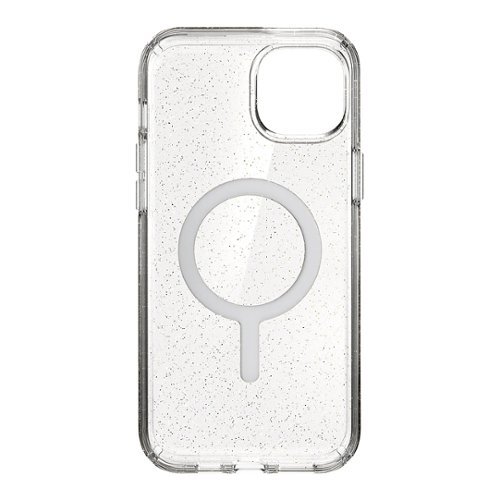 Speck Presidio Lux Case with MagSafe for Apple iPhone 15 Plus/14 Plus - Clear/Gold Glitter WHERE TO BUY