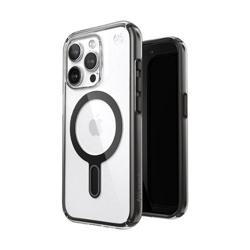 Speck Presidio Perfect-Clear ClickLock Case with MagSafe for Apple iPhone 15 Pro - Clear/Black WORLDWIDE DELIVERY