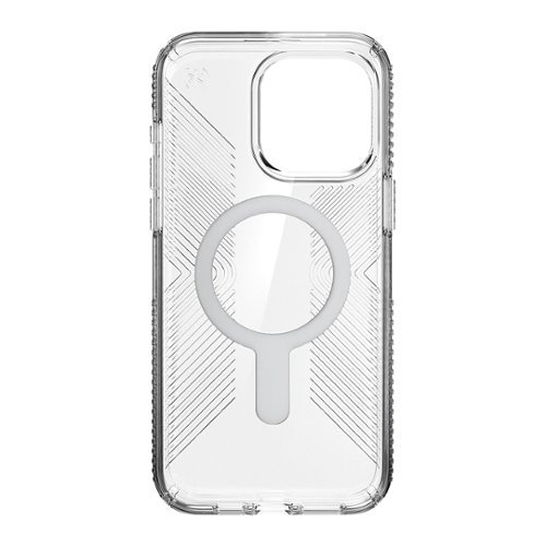 Speck Presidio Perfect-Clear Grip ClickLock Case with MagSafe for Apple iPhone 15 Pro Max - Clear/Chrome WHERE TO BUY