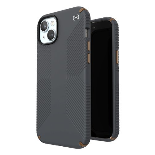 Speck Presidio2 Grip Case with MagSafe for Apple iPhone 15 Plus/14 Plus - Charcoal Gray WORLDWIDE DELIVERY