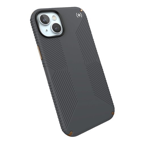 Speck Presidio2 Grip Case with MagSafe for Apple iPhone 15 Plus/14 Plus - Charcoal Gray GLOBAL SHIPPING