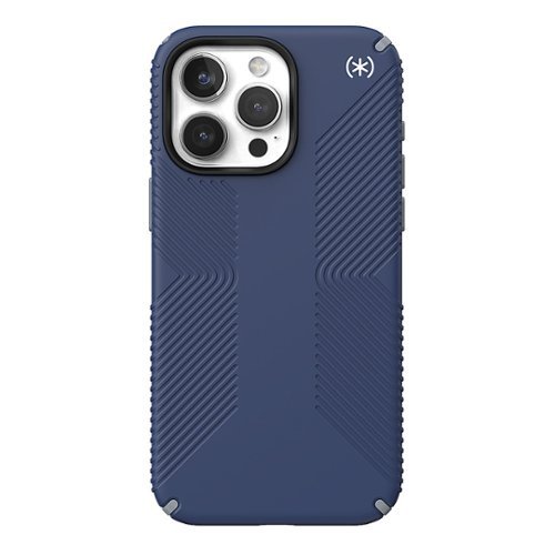 Speck - Presidio2 Grip Case with MagSafe for Apple iPhone 15 Pro Max - Coastal Blue