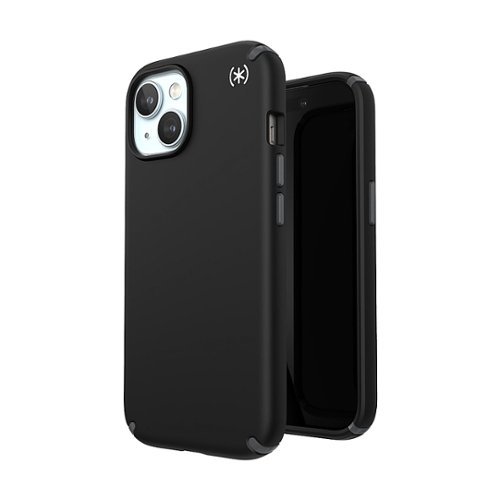 Speck Presidio2 Pro Case with MagSafe for Apple iPhone 15/14/13, 13 ft Drop Protection, Soft with Extra Grip - Black WORLDWIDE DELIVERY