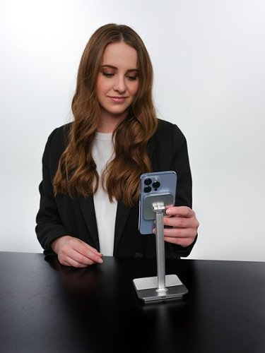Moment Dual Wireless Charging Magnetic Phone Stand - White WORLDWIDE DELIVERY