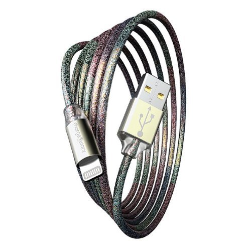 Chargeworx - 6' GlowSync USB to Lightning Cable - Multi